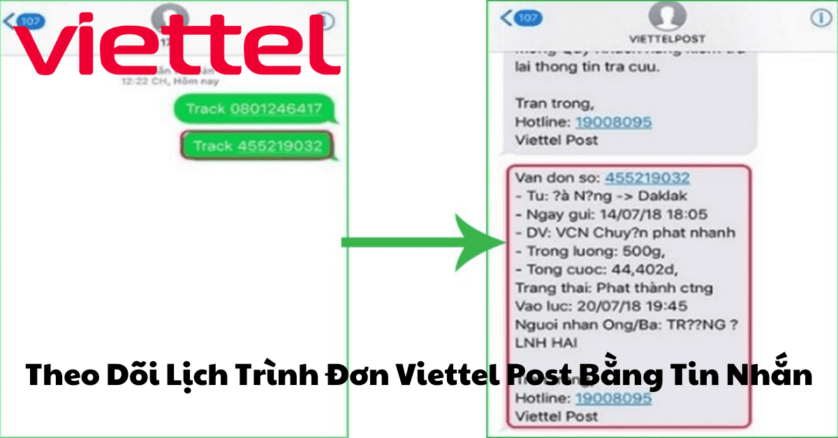 Theo Dõi Lịch Trình Đơn Viettel Post Qua Tin Nhắn